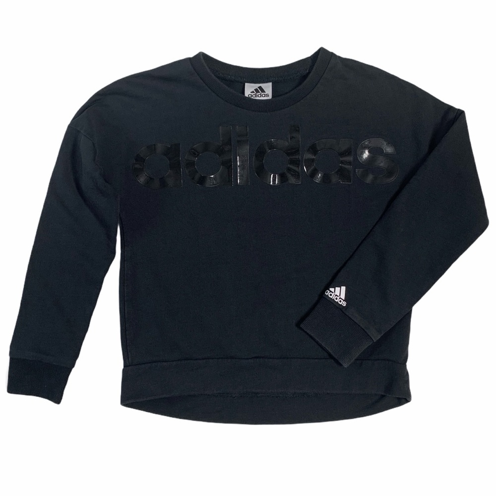 🎁 Adidas kids long sleeve black pullover sweater